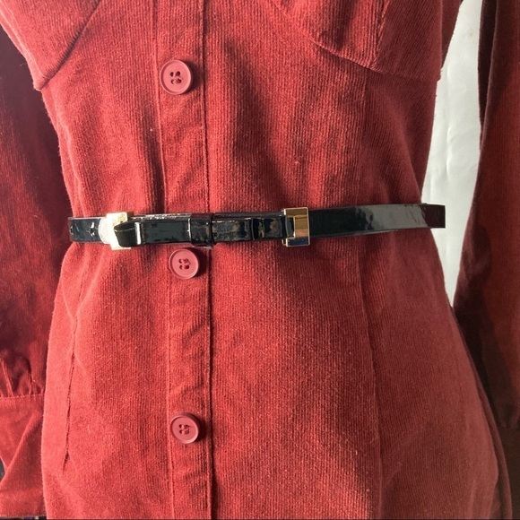 Black bow skinny belt. - Picture 4 of 6